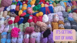 YARN COLLECTION MY MOM CAN'T KNOW ABOUT! (Do you think I should get more lol)