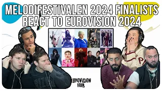 Melodifestivalen 2024 Finalists React to Eurovision 2024