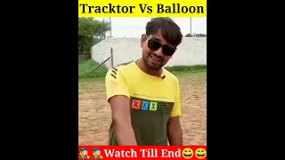 Monster Balloon Vs Tractor | Experiment | #shorts | #youtubeshorts