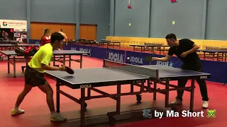 Zheng Peifeng practicing short push @ Cz Op 2018