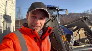 Lovol tractor with Snowline 3120 inverted snowblower -and some covid talk #36.northernlight