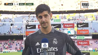 Declaraciones de COURTOIS post CLASICO Barcelona - Real Madrid (24/10/2021)