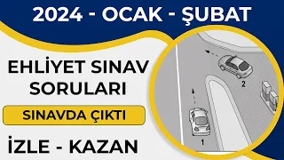 BAŞARILI OLMANIN SIRLARI / 2024 OCAK ŞUBAT Ehliyet Soruları / Ehliyet Sınav Soruları 2024