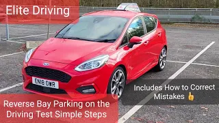 Reverse Bay Parking Simple Easy Steps including How to Correct Mistakes on the Driving Test UK #park