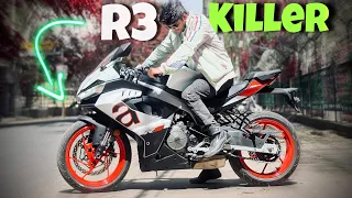 Yamaha R3 ka Moye Moye🤬Aprilia RS457 Oye Hoye😍