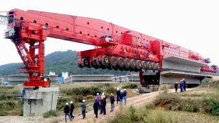 A HUGE MACHINE THAT CAN BUILD of the 1000 TON Bridge  IN JUST 10 DAYS
