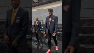 Dominique & Rodman Share a Laugh Reuniting 😁