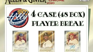 CASE #2 of 4   -   2020 Topps ALLEN & GINTER CHROME 4 Case (48 Box) PLAYER BREAK  eBay 12/14/20