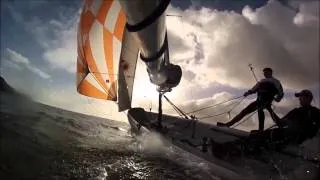 Laser 3000 sailing GoPro