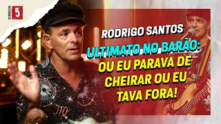 A COCAÍNA QUASE ME TIROU DO BARÃO VERMELHO | Rodrigo Santos | Recortes do Clê