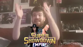 My reaction to the two great legend the Undertaker vs Goldberg at super Showdown pay-per-view