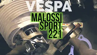 vespa Malossi SPORT 221| BEST! rotary tuning cylinder | 😜🍻😎