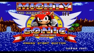 Mighty In Sonic The Hedgehog (Rom Hack Gameplay) [HD 60FPS]