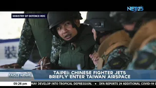 Taipei: Chinese fighter jets briefly enter Taiwan airspace