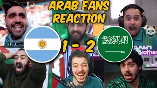 ARABS FANS REACTION TO ARGENTINA VS SAUDI ARABIA 1 - 2 | FANS REACTION