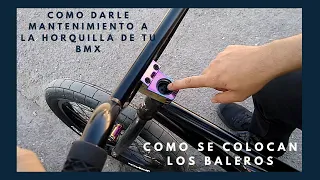 Como darle mantenimiento a tu horquilla y como colocar el headset BMX