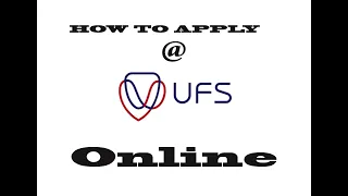How to Apply at UFS Online