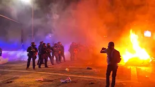 Federal agents tear gas protesters on Portland streets