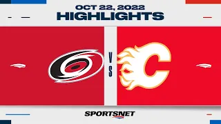 NHL Highlights | Hurricanes vs. Flames - October 22, 2022