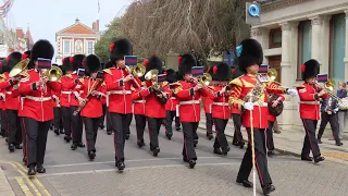 Band of the Coldstream Guards Return to Barracks