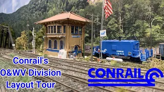 Conrail's O&WV Division HO Scale Layout Tour 2024 Edition