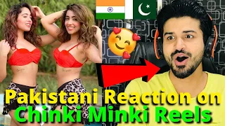 Pakistani React on Chinki Minki Latest REELS Dance VIDEOS | SURABHI SAMRIDDHI | Reaction Vlogger