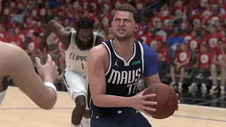 Los Angeles Clippers vs Dallas Mavericks - NBA Playoffs 2024 Game 5 Full Highlights (NBA 2K24 Sim)