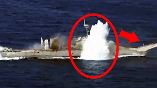 Watch A Torpedo Crack A Ship in Half