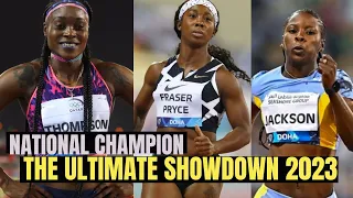 The Ultimate Showdown: Fraser Pryce vs. Thompson-Herah vs. Shericka Jackson || pick your choice.