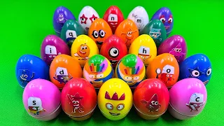 Digging Numberblocks in Rainbow Dinosaur Eggs with CLAY Coloring! Satisfying ASMR Videos