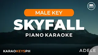 Skyfall - Adele (Male Key - Piano Karaoke)