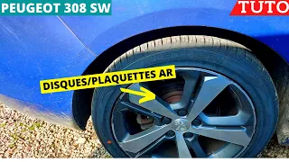 TUTO : PEUGEOT 308 SW PHASE 2 REMPLACEMENT DES PLAQUETTES DE FREIN ARRIERE (FREIN A MAIN ELECTRIQUE)