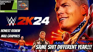 WWE 2K24 GAMEPLAY-GTX 1650 LAPTOP|ULTRA GRAPHICS SETTINGS