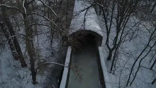 Сталинский тоннель под Днепром. Аэросъемка Дронариум