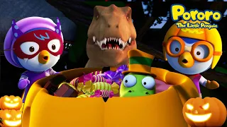 Pororo Halloween Adventure👻 | Trick or Treat T-REX | Mysterious Dinosaur Island | Kids Dinosaur Song