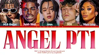 NLE Choppa, Kodak Black, Jimin, JVKE, Muni Long 'Angel Pt.1' color coded lyrics