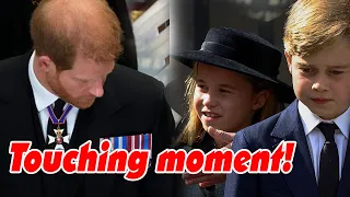 Touching moment Princess Charlotte smiles at Prince Harry and Meghan