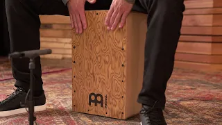 MEINL Percussion - Woodcraft Professional Series Cajon - Makah Burl - WCP100MB