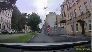 GUY CRASHES INTO CAR WITH ELECTRIC SCOOTER 😬