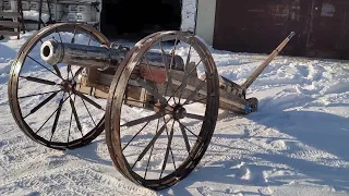 пушка 1805 г. 6 фунтовая. из чего я ее сделал часть 1