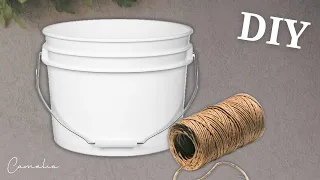 Don't throw away Used Plastic Bucket and Rope! See WHAT you can make from them.