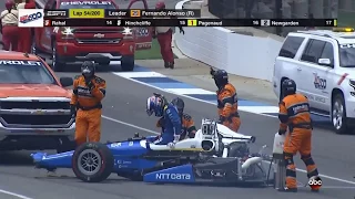 Scott Dixon crash 101st Indianapolis 500 (Indycar Radio Call: Nick Yeoman)