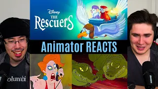 REACTING to *The Rescuers* THIS IS HILARIOUS!! (First Time Watching) Animator Reacts