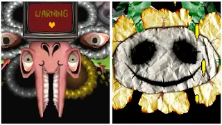 Undertale Yellow Flowey VS Omega Flowey