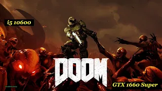 Doom 2016 - Palit GTX 1660 Super Gaming Pro OC. (Ultra) Full HD.