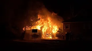 Fully Engulfed Garage Acadie Ave/ Dieppe, NB / 04-16-24