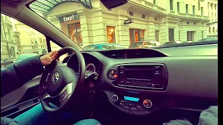🇹🇩DRIVING AN ELECTRIC CAR IN THE CENTER OF BUCHAREST, ROMANIA | FEBRUARY 2022