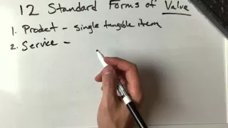 12 Standard Forms of Value