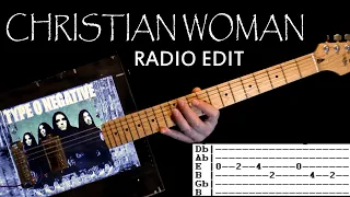 Type O Negative Christian Woman Guitar Lesson / Guitar Tabs / Guitar Tutorial / Chords / Cover