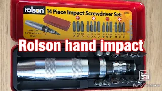 rolson 14 piece impact screwdriver set review (tools)